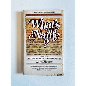 Whats in a Name~Francis Hartzel Palmquist~1976 Paperback Living Book N2 04